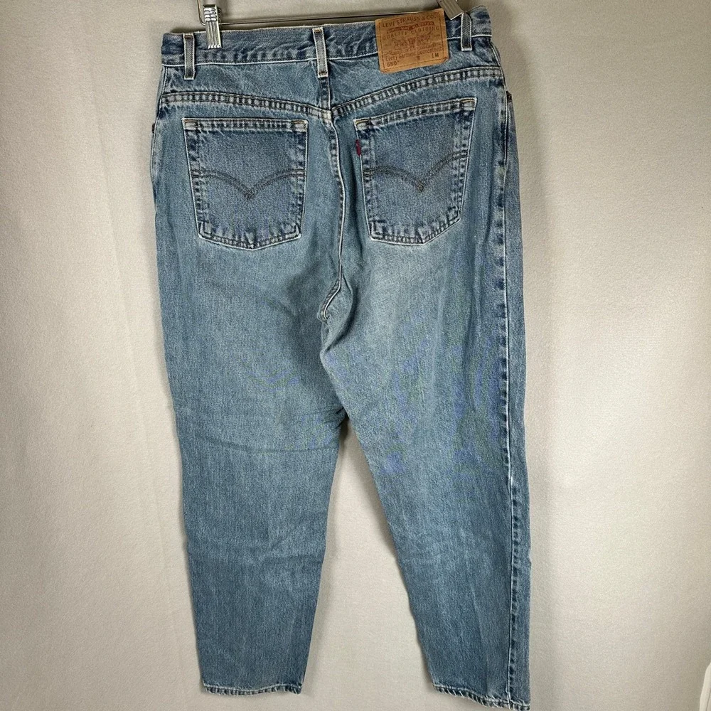 VTG Levi Strauss 550 Jeans Women 14 MIS M Relaxed Light Wash Blue Denim GUC